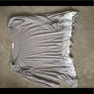 Altar’d State high-low sweater with lace